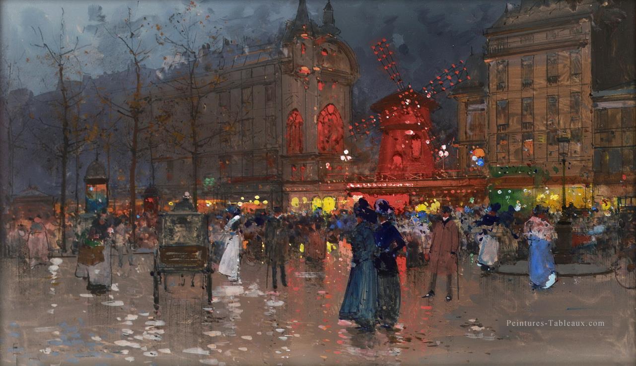 La soirée Moulin Rouge Galien Eugène Peintures à l'huile